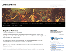 Tablet Screenshot of catallaxyfiles.com